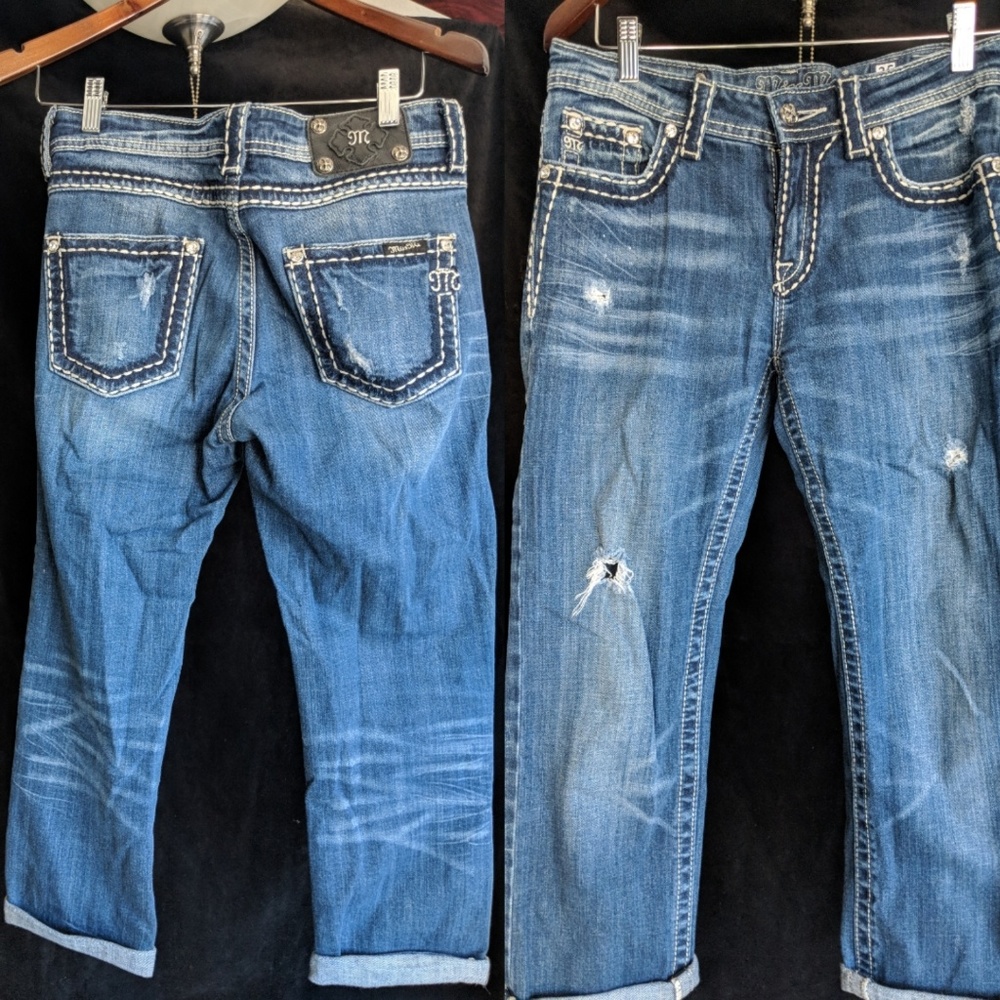 Miss me mid cut boyfriend jeans size 25